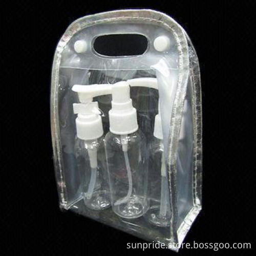 Clear Promotional PVC/EVA Cosmetic Bag, Available in Transparent, Have in Stock